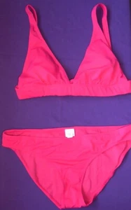 Dorothy Perkins Bright Pink Bikini Set top size 12 briefs size 10 New Tags BNWT - Picture 1 of 3