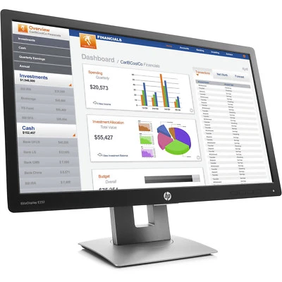 HP Elite 23'' E232 Cheap Gaming Monitor LED M1N98AA 1080p IPS HDMI PC No stand - Image 1 of 4