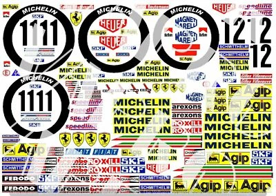 Body Decals Formel1 C.Reutemann/G.Villeneuve 1978 GP+++D76-Rarität - Bild 1 von 4