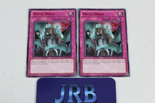 YUGIOH! MAGIC DRAIN DL13-EN020 RARE X2