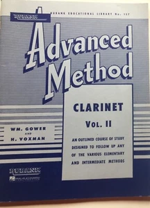 Rubank Advanced Method: Clarinet, Vol. II by H. Voxman (English) Sc Book - Picture 1 of 3
