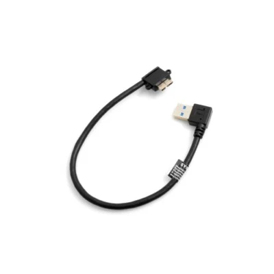Micro USB 3.0 a USB A 3.0 Cable Corto Ángulo Conector Angular 90 Grados 26 cm - Imagen 1 de 3