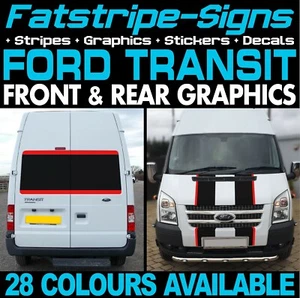 FORD TRANSIT GRÁFICOS PEGATINAS RAYAS CALCOMANÍAS MK6 MK7 SWB MWB AUTOCARAVANA - Imagen 1 de 2