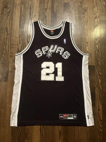 Nike Authentic TIM DUNCAN #21 San Antonio Spurs Jersey Size 52 XXL 2XL Cover