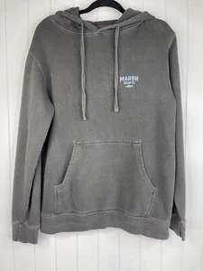 Sudadera con Capucha Pullover Deportista Marsh Wear Para Hombre Ride The Tide Gris Talla Pequeña - Imagen 1 de 6