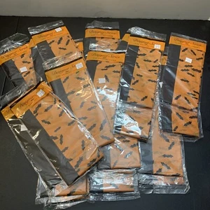 Serie de Diseñador De Colección Tejido Envolvente Regalo Murciélagos Naranja/Negro 4 Hojas - Imagen 1 de 4