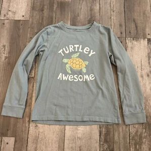 Life is Good Youth Boys XL Turtle Turtley Awesome Long Sleeve Crusher Tee - Picture 1 of 5
