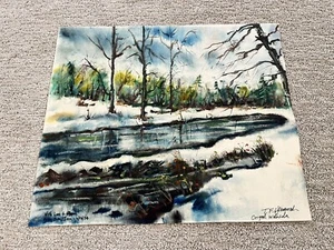 Original T.F. Hermansader 1974 Watercolor signed - Picture 1 of 4