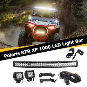 Roof 32" Light Bar+A-Pillar Pods Mount Wire For Polaris RZR XP 1000/XP 4 1000 - Picture 1 of 9