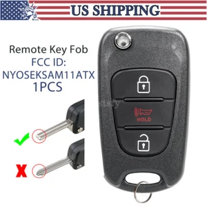 Replacement For 2010 2011 2012 2013 Kia Soul Remote Flip Key Fob NYOSEKSAM11ATX - Picture 1 of 8