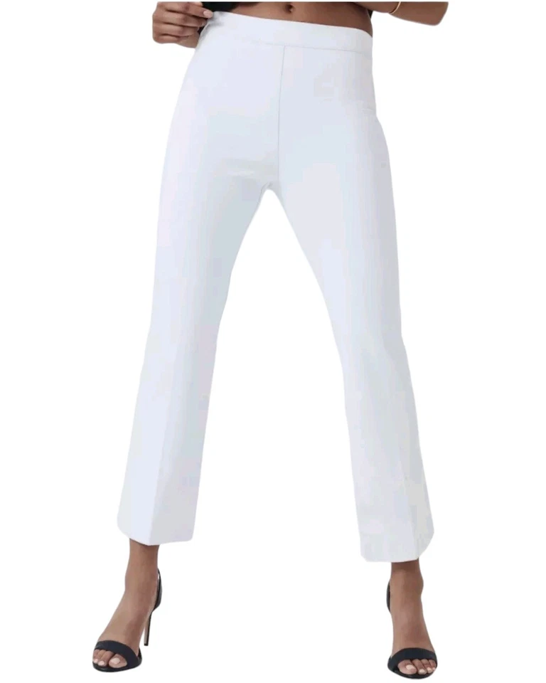 Spanx Kick Flare Pants Womens Size XL(35x24) White On-the-Go Classic 20373R