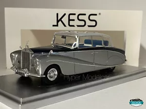 KESS MODEL 1/43 ROLLS ROYCE SILVER WRAITH PERSPEX TOP 1956 SILVER/BLUE KE4304905 - Foto 1 di 3