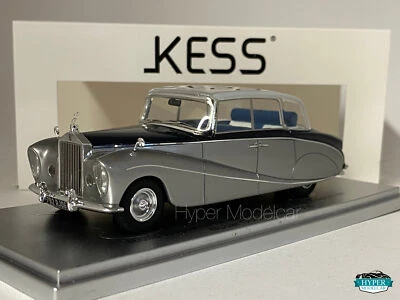 KESS MODEL 1/43 ROLLS ROYCE SILVER WRAITH PERSPEX TOP 1956 SILVER/BLUE KE4304905 - Immagine 1 di 3