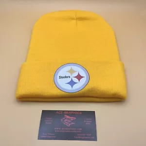 Pittsburg Steelers berretto a polsino oro cappello invernale lavorato a maglia - Foto 1 di 4
