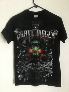 Camiseta de colección Grave Digger Racing para hombre negra Monster Jam Truck - talla S - Imagen 1 de 3