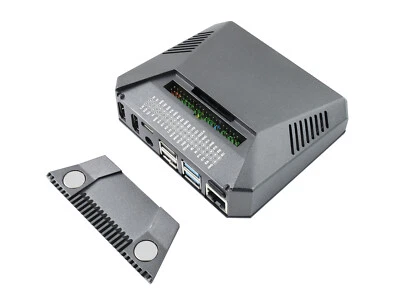 Waveshare Argon One Aluminum Case for Raspberry Pi 4 Power Button Cooling Fan - Image 1 of 4