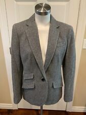 Lauren Ralph Lauren Gray Wool Tweed Blazer, Size 8 NWT! $295