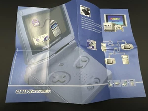 Póster insertado caja al por menor vintage de Nintendo Game Boy Advance SP P-AGS-EUR-1 - Imagen 1 de 3