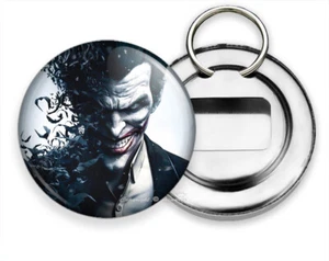 Schlüsselanhänger JOKER SUPERSCHURKE GOTHAM CITY BATMAN DARK KNIGHT BIERFLASCHENÖFFNER - Bild 1 von 1