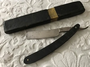 Elliot Silver Best Steel Hand Forged Straight Cut Throat Razor with case - Imagen 1 de 4