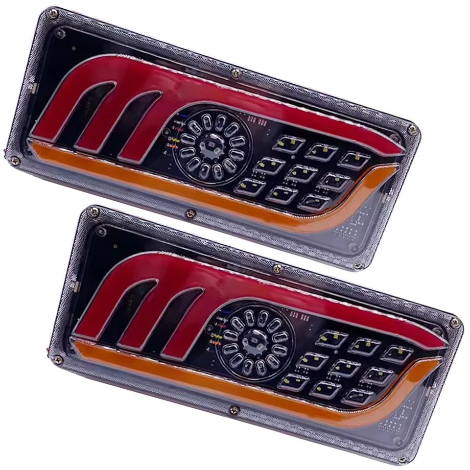 24V 33cm LED Tail Lights Rear Tail Brake Light Turn Signal Light For SUV Truck - Image 1 of 4