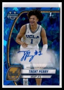 Autógrafo de zafiro de la Universidad Bowman 2024-25 Trent Perry #67 - Imagen 1 de 2