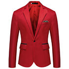 Business Suit Men 3 Pieces Notched Lapel Blazer Vest Pant Set Wedding Party 2024