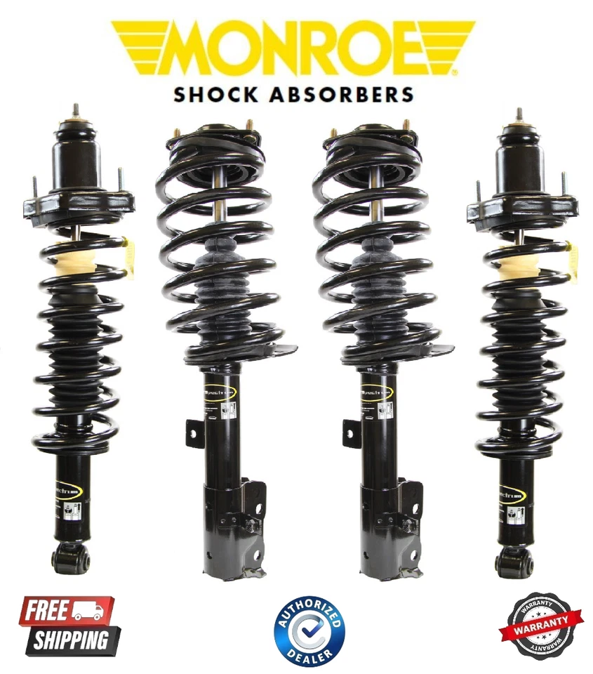 Muelle helicoidal completo Monroe delantero y trasero - puntal rápido para 07-08 Jeep Patriot 4x4 Foto 1 de 1