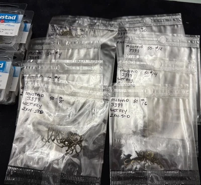 Ganchos de mosca húmeda Mustad 3399 vintage Foto 1 de 2