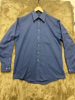 Camisa Oxford sin arrugas The Arrow Company para hombre 17,5 34/35 azul hecha en EE. UU. .XL Foto 1 de 4