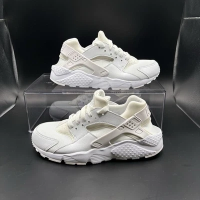 Nike Air Huarache Run (654275-110) "White/Pure Platinum" Grade School Sneakers - Image 1 of 4