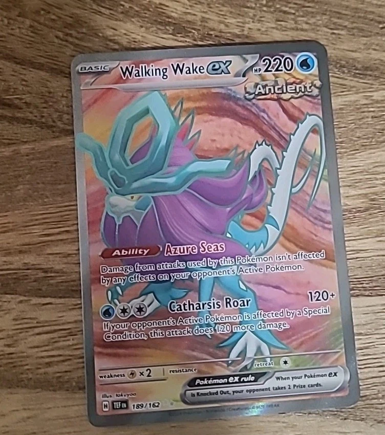 Walking Wake ex 189/162 SV05: Temporal Forces Full Art - Pokemon  - Image 1 of 2