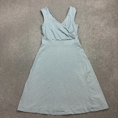 Patagonia Dress Womens Medium Blue Porch Song Striped Outdoors Sleeveless Lady* - Image 1 of 4