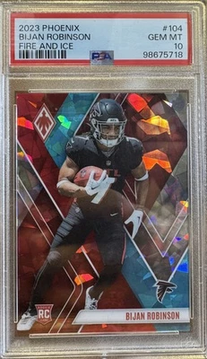 2023 PANINI PHOENIX BIJAN ROBINSON PSA 10 RC FIRE & ICE 27/50 ATLANTA FALCONS - Image 1 of 2