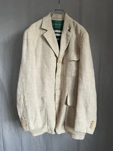 Nigel Cabourn Mallory Jacket Linen Wool Tweed Check Japan  Size L - Picture 1 of 12