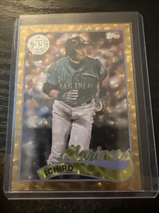 Lámina de béisbol Topps Serie 1 - 1989 Topps Ichiro Suzuki #89B-42 dorada/50 - Imagen 1 de 2