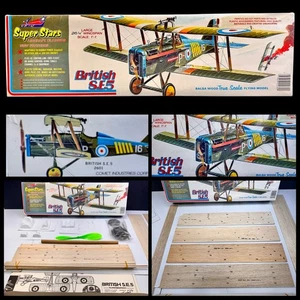 Cometa "Super Star" Británico S.E.5. Kit de avión modelo #2601 ala de 20,5" nuevo en caja DF2 - Imagen 1 de 23