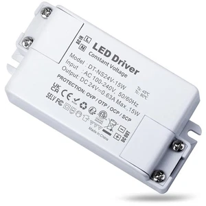REYLAX Driver LED 24V 15W 630mA, Trasformatore da 240 a 24 Volt, Tensione Costante Po - Foto 1 di 4