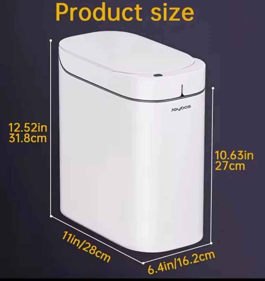 Smart Sensor Garbage Bathroom Trash Can Automatic Absorption Bag - Image 1 of 4
