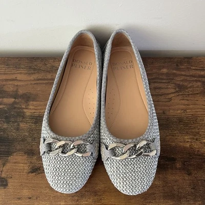 Zapatos sin cordones Donald Pliner para mujer estilo ballet raya talla 6 m Foto 1 de 4