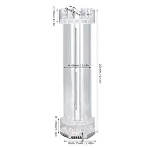 Water Cooling Tank 392Ml Full Open Design 60Mm Diameter G1/4In Thread Liqu LS - Picture 1 of 24