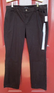 Jeans negros Old Navy corte bota talla 14 bolsillos delanteros cremallera botón nuevos con etiquetas - Imagen 1 de 4