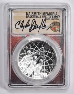 PR70 2020-P CLYDE DREXLER SIGNED Basketball HOF Commemorative Dollar PCGS *8949 - Picture 1 of 5