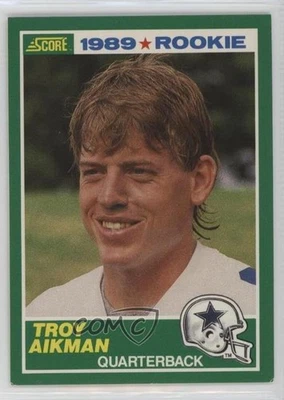 Score Troy Aikman #270 Rookie RC HOF 1989 Foto 1 de 2
