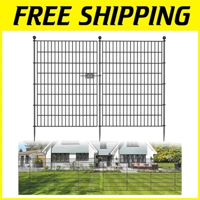 Cerca de ferro forjado preto com fácil instalação - 10 painéis - Imagem 1 de 4