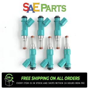 23250-0P010 6Pcs Fuel Injectors For Toyota Camry Highlander Sienna ES350 3.5L V6 - Picture 1 of 4