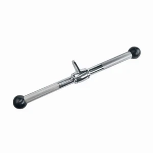 Solid Revolving Straight Bar Pull Down Bar Gym Cable Attachment Tricep Rope - Picture 1 of 10