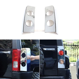 Lámpara cubierta trasera cromada plateada ABS para automóvil para Hummer H3 2005-2009 - Imagen 1 de 20