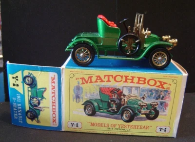 Matchbox Lesney Yesteryear Y-2 1911 Renault Top Zustand m. Box "Gebraucht(AND) - Bild 1 von 4