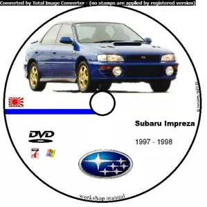 SUBARU IMPREZA 1997 1998 MANUALE OFFICINA WORKSHOP MANUAL SERVICE CD DVD - Foto 1 di 3